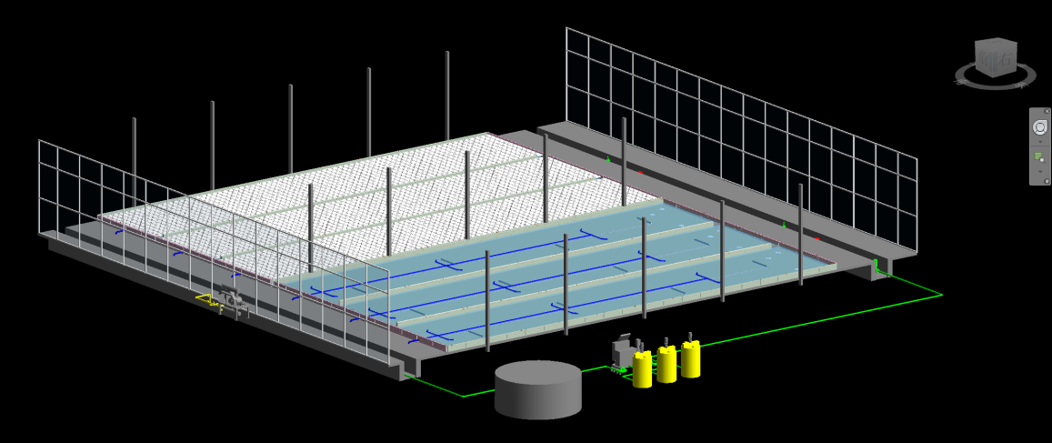 叶菜侠DFT水培系统循环管路3D建模图